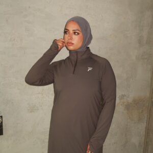 Flow Modest – Hijab Active Tee Gray