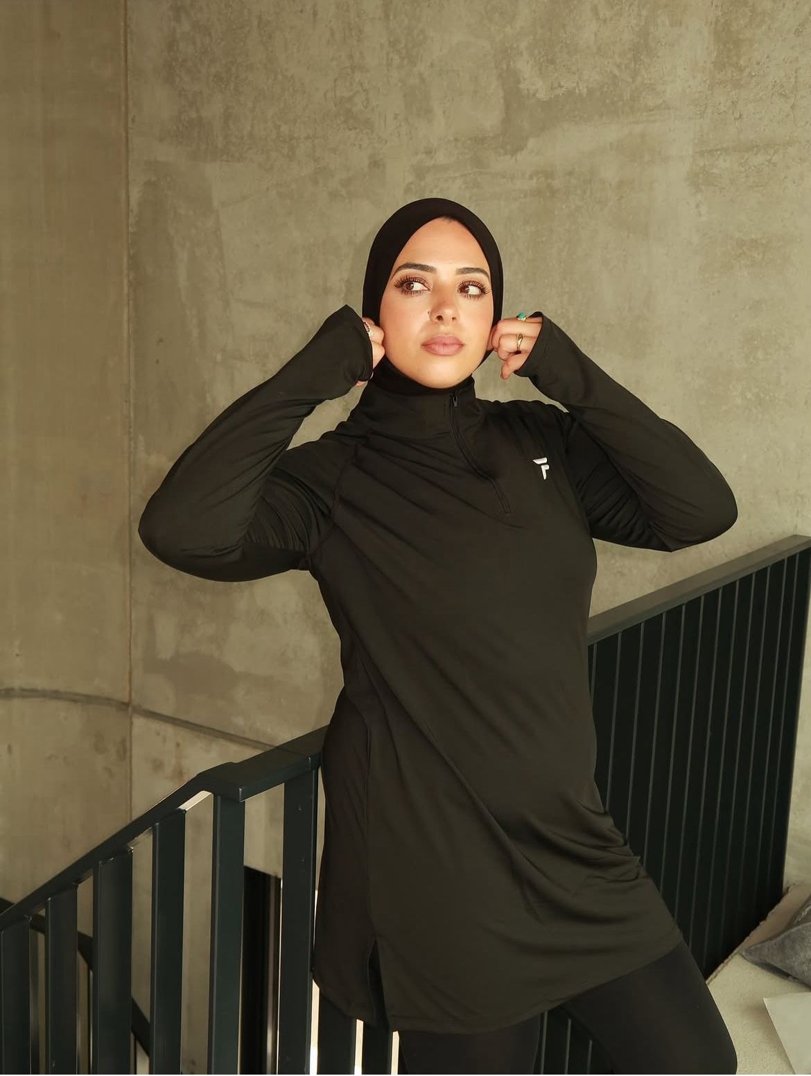 Flow Modest – Hijab Active Tee Black