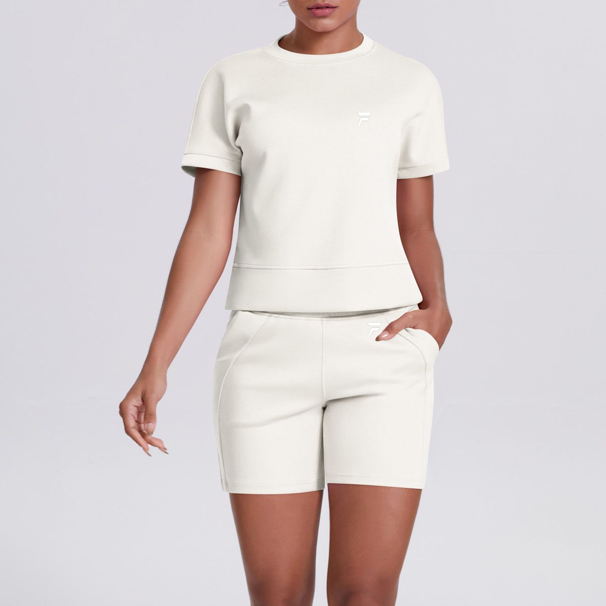 Cloud Ease – Lounge Set White