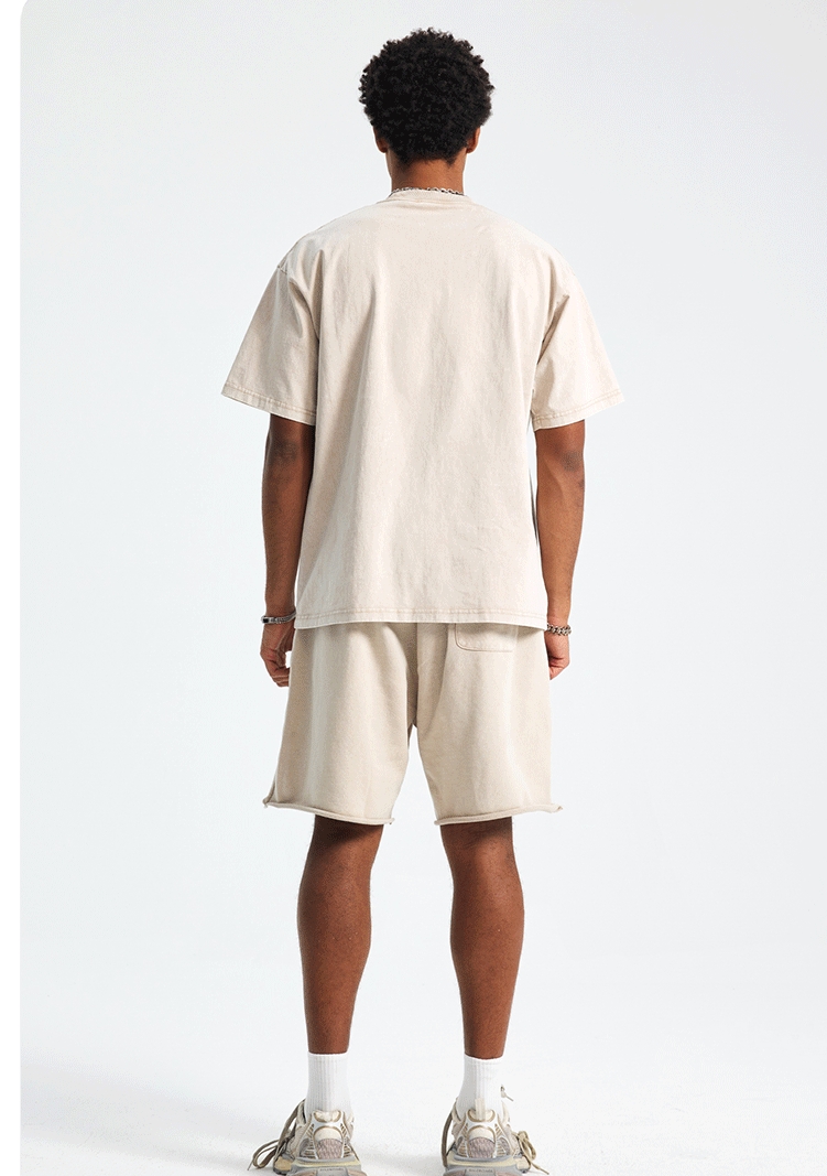 Core Ease – Oversized Unisex Set Beige - Image 4