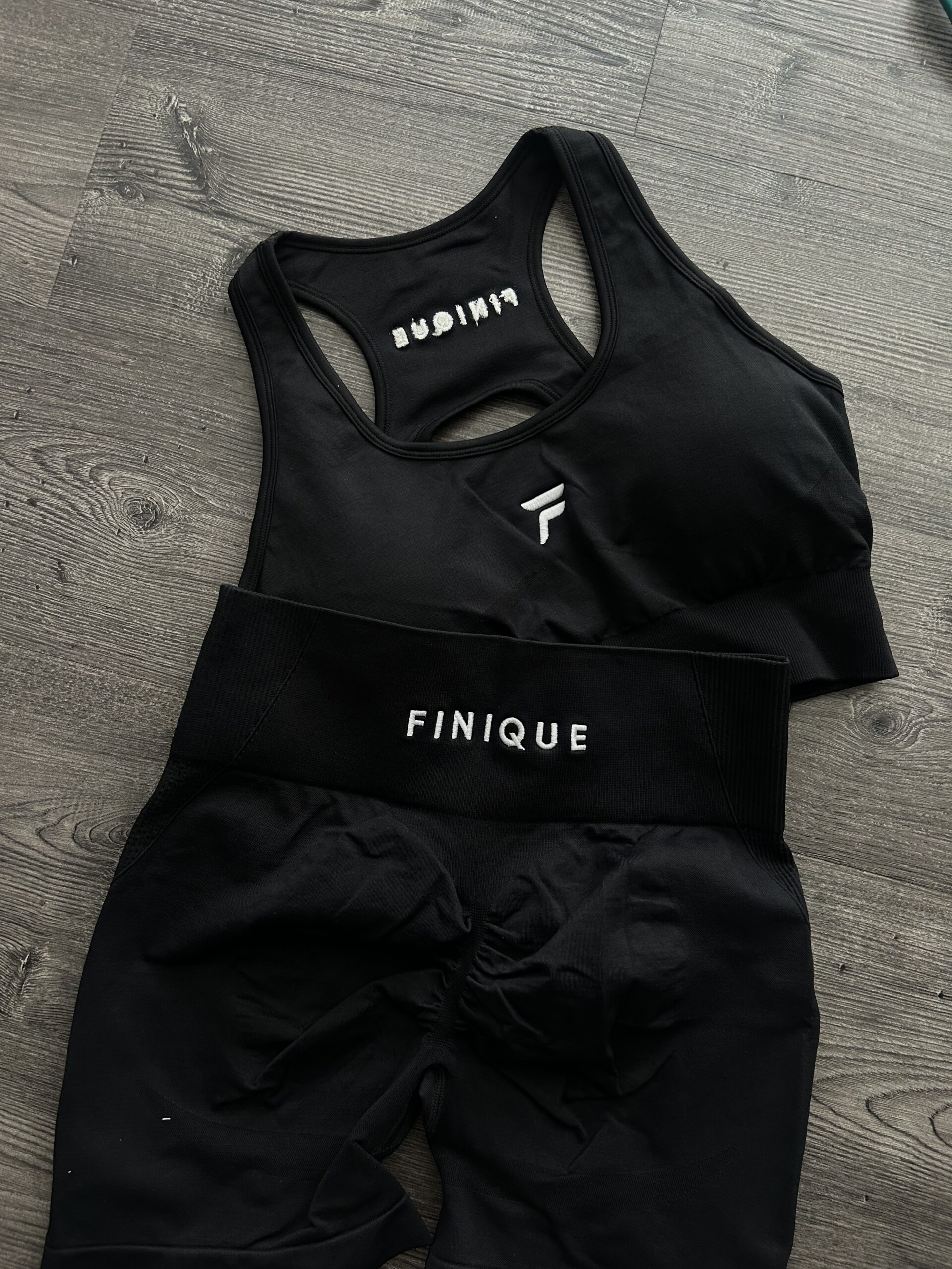 Flex Sculpt – Short Open Back Set Black