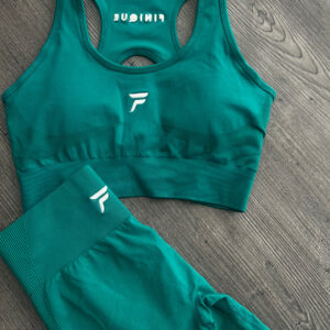 Flex Sculpt – Short Open Back Set Turquoise