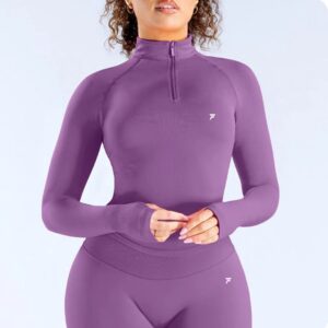 Sleek Motion – Long Sleeve Zip Purple